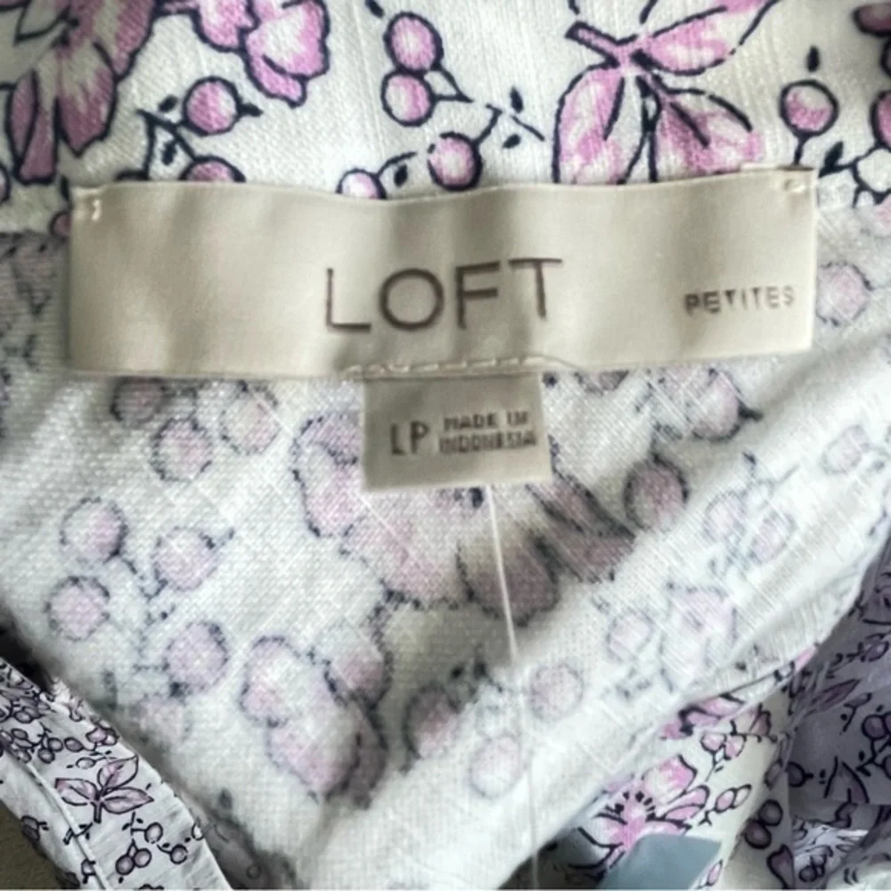 $15 SALE Loft NWT Petite Floral Flounce Dress Sleeveless Dress Pastel Spring - Picture 7 of 10